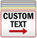 Custom Arrow,Custom Directional Sign, Right Arrow, 18x24 Inches, 3M EGP Reflective, Rust Free .080 Aluminum, Fade Resistant, Made in USA by My Sign Center