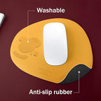 GREEDY FARMERS Mouse pad, Non-Slip Washable Waterproof Computer Mouse pad (Honey Yellow)