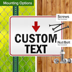 Custom Arrow,Custom Directional Sign, Down Arrow,18x24 Inches, 3M EGP Reflective, Rust Free .080 Aluminum, Fade Resistant, Made in USA by My Sign Center