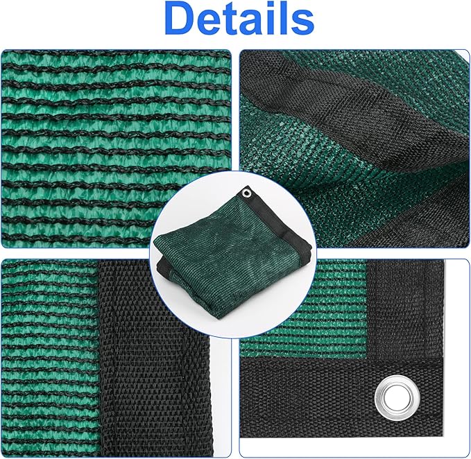 Green 4' x 5' Fence Privacy Screen Commercial Outdoor Backyard Shade Windscreen Mesh Fabric