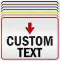 Custom Arrow,Custom Directional Sign, Down Arrow,18x24 Inches, 3M EGP Reflective, Rust Free .080 Aluminum, Fade Resistant, Made in USA by My Sign Center