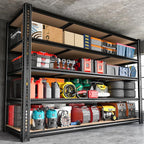 ROOMFAVE 3500LBS Garage Shelving 60" W Metal Shelving 72" H Storage Shelves Heavy Duty 5 Tier Adjustable Shelving Unit for Storage Rack Pantry Shelf Commercial,60" W x 18" D x 72" H,2PC