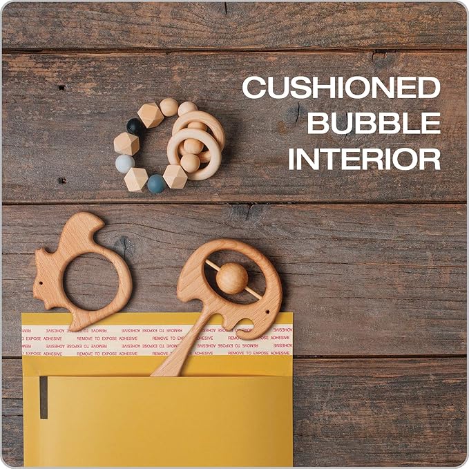 Quality Park Bubble Mailers, 6 x 9 Shipping Envelopes, Self-Seal, Durable Brown Kraft Padded Envelopes, Redi-Strip Peel Off Closure, 50 Per Box (QUA85755)