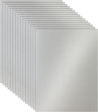 100 Sheets Silver Shimmer Cardstock 8.5 x 11 Metallic Paper, 92lb Heavyweight Certificate Paper Card Stock for Wedding Invitations, Crafting, Thank You Cards, Business Cards, Graduations
