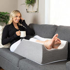 Kolbs Double Leg Elevation Pillow | Post Surgery Leg Pillow | Stylish Chic Jacquard Cover