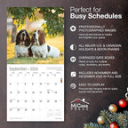 MICASA PRESS Basset Hounds 2026 Wall Calendar 12 Month | 12" x 24" Open | Thick & Sturdy Paper | Holiday Gift | Cute Puppy Dog Calendar 2026