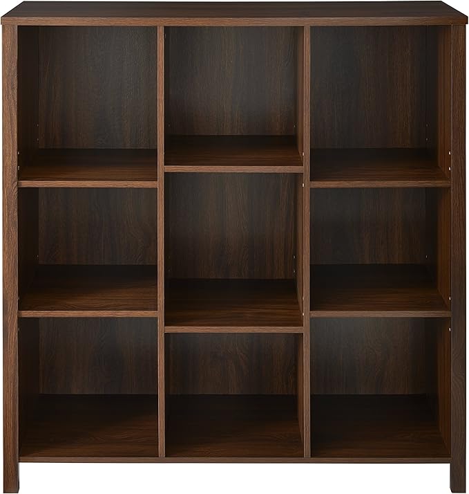 ClosetMaid 16057 Premium Adjustable 9-Cube Organizer, Dark Chestnut