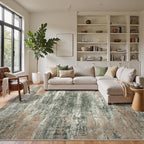 GENIMO 8x10 Area Rugs, Modern Living Room Rugs, Large Machine Washable Rug Non-Slip, Soft Pet Friendly Rugs for Bedroom, Playroom, Dining Room, Gray Mist