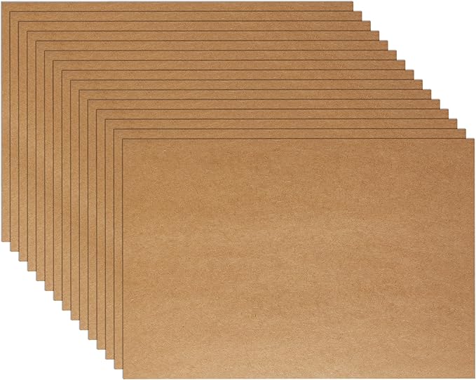 Guakicae 150 Sheets Brown Cardstock 4 x 6 Kraft Paper, 300gsm/110lb Heavyweight Flat Card Stock Printer Paper for DIY Card Making, Wedding Invitations, Greeting Cards, Stationery, Graduations