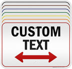Custom Arrow,Custom Directional Sign, Two Way Arrow,12x18 Inches, 3M EGP Reflective, Rust Free .063 Aluminum, Fade Resistant, Made in USA by My Sign Center