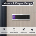 Office Door Signs-Meeting in Progress Door Sign with 6 Options, Do Not Disturb, In a Meeting, Out of Office, Please Knock, Working from Home, Back Soon, Business Privacy Sign Shows the Status of the Person Inside the Room