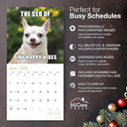MICASA PRESS Dog-Gone Happy 2026 Wall Calendar 12 Month | 12" x 24" Open | Thick & Sturdy Paper | Holiday Gift | Meme Pooches Puppy Funny Dog Calendar 2026