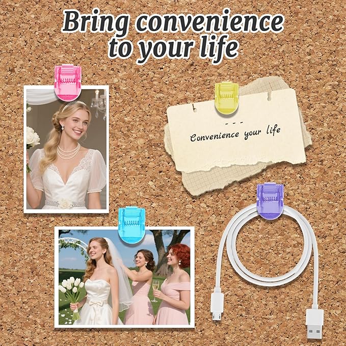 25 Pcs Multicolor Cubicle Clips for Fabric Walls, Cubicle Hooks Cubical Office Accessories for Works, Cork Board Fabric Clips for Hanging Desk Organization Picture Note Memo Office Photos Wall