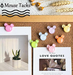 30Pcs Push Pins,Decorative Push Pin,Cute Thumb Tacks Cute Office Decor for Cork Board Bulletin Board,Desk Accessories Aesthetic,Classroom Decor,Business Home Decor（30-Mouse）