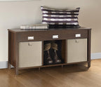 ClosetMaid 16051 Premium 3-Cube Bench, Dark Chestnut