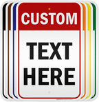 Custom Sign, Custom Sign for Business, Indoor/Outdoor use. 12x18 Inches, 3M EGP Reflective, Rust Free .063 Aluminum, Fade Resistant, Made in USA by My Sign Center (Header)