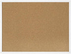 FEBSNOW Cork Board Bulletin Board 23 x 15.7 Inches with Rectangle White Frame Hanging Pin for Walls Office Message Board or Vision Board Decoration