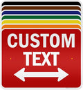 Custom Arrow,Custom Directional Sign, Two way Arrow,18x24 Inches, 3M EGP Reflective, Rust Free .080 Aluminum, Fade Resistant, Made in USA by My Sign Center