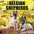 RED EMBER Belgian Shepherds 2026 Wall Calendar 12 Month | 12" x 24" Open | Thick & Sturdy Paper | Holiday Gift | Cute Puppy Dog Calendar 2026