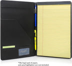 Legal Size Padfolio, 8.5 x 14 Inch Portfolio Folder for Legal Pad, Professional Padfolio for Job Interviews, Business Meetings, and Attorneys