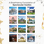 RED EMBER Castles 2026 Wall Calendar 12 Month | 12" x 24" Open | Thick & Sturdy Paper | Holiday Gift | Travel Calendar 2026