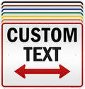 Custom Arrow,Custom Directional Sign, Two Way Arrow,24x30 Inches, 3M EGP Reflective, Rust Free .080 Aluminum, Fade Resistant, Made in USA by My Sign Center