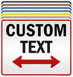 Custom Arrow,Custom Directional Sign, Two Way Arrow,24x30 Inches, 3M EGP Reflective, Rust Free .080 Aluminum, Fade Resistant, Made in USA by My Sign Center