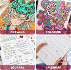 200 Colors Gel Pen Refills, Glitter Neon Gel Ink Pens Refills,Replace Cartridges for Gel Pens Set,9 Color Type for Adult Coloring Books Drawing Doodling Crafts Scrapbooking Journaling,No Repeats