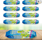 Juniper CLEAN Wet Floor Wipes, Multi Surface Floor Cleaner Wet Mop Pads Fit Swiffer Sweeper Mop, Fresh Scent & Plant-Based Textured Cloth Trap Absorb Dirt, 20 Count (Pack of 8)