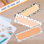 30 Name Tags Labels - Minimalism Print Self Adhesive Name Plates, Desk Label, Locker Stickers for Classroom School, Student, Teacher Decorations & Supplies - A08