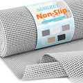 Songrey Non-Adhesive Drawer and Shelf Liner, Non Slip Cabinet Liners, Protect Kitchen Cupboard, Bathroom Drawers, Breathable, Thick Strong Grip mat (20IN x 20FT, Light Gray)