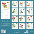 Graphique 2026 Butterflies Wall Calendar | 12” x 12” | Thick Paper | Home & Office Organizer | Large Monthly Grid | 3 Languages & Marked Holidays | 4 Month Preview Page for 2027