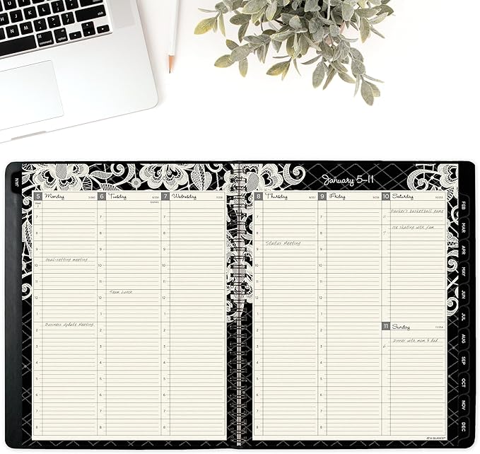 AT-A-GLANCE 2026 Appointment Book Planner, Weekly & Monthly, 8.5" x 11", Large, Hourly, Lacey (541-905-26)
