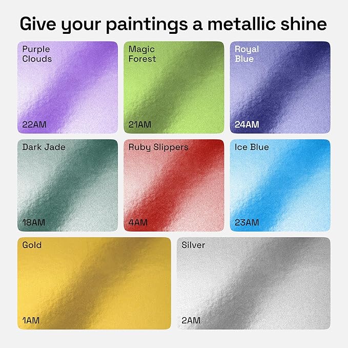 ARTISTRO 8 Metallic Poster Markers - Jumbo Markers Set with 15mm Wide Jumbo Tip for Murals, Posters, Tagging, Rock, Wood, Plastic, Leather, Metal, Fabric, Ceramic