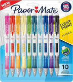 Paper Mate Clearpoint Mechanical Pencils, 0.7mm HB #2 Pencil Lead, 2 Pencils, Assorted Fashion Barrel Colors, 10 Count - Back to School Essentials, Note-Taking, Teacher Supplies