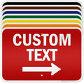 Custom Arrow,Custom Directional Sign, Right Arrow, 12x18 Inches, 3M EGP Reflective, Rust Free .063 Aluminum, Fade Resistant, Made in USA by My Sign Center