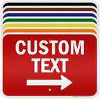 Custom Arrow,Custom Directional Sign, Right Arrow, 12x18 Inches, 3M EGP Reflective, Rust Free .063 Aluminum, Fade Resistant, Made in USA by My Sign Center