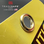 TRADESAFE Bilingual Out of Service Tags, Fuera de Servicio - 30 Yellow Caution Sign with 30 Cable Ties, Durable 32 mil Vinyl, Caution Tags for Equipment Repair or Service, Accident Prevention