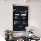 HBCY Creations 24" X 36" Weathered Lightwash Solid Wood Frame Wall Chalkboard, Magnetic Surface, Home Décor, Restaurant & Café Menus, Blackboard, Includes Chalk, Eraser & Hanging Hardware