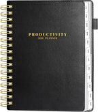 SUNEE 2026 Planner 5.9" x 8.3" – Dated Productivity Planner for Time Management - Daily,Weekly & Monthly Planner to Achieve Goals - Planner 2026 dated from January 2026 – December 2026,Black