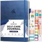 Clever Fox Self-Care Journal – Wellness & Daily Reflection Notebook – Mental Health & Personal Development – Self-Care, Meditation & Mood Journal for Women & Men – Large (Mystic Blue)