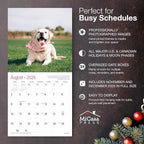 MICASA PRESS Yellow Labs 2026 Wall Calendar 12 Month | 12" x 24" Open | Thick & Sturdy Paper | Holiday Gift | Cute Labrador Retriever Puppy Dog Calendar 2026
