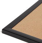 U Brands Cork Bulletin Board, 17" x 23", Black Wood Frame