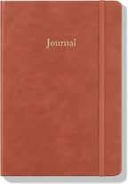 Wykeham's Executive 2026 Undated Daily Journal Planner – Customization Available (Brown, 8.5"×5.5" - Undated)