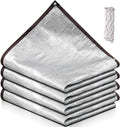 Mindsoft 70% Aluminet Shade Cloth Reflective Tarp 10 x 20 ft Aluminum Cloth Porch Privacy Screen with Grommets Durable Mesh Canopy for Car Garden Patio Pergola Sun Shade Cover(1 Set)
