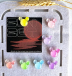 24 Pcs Thumb Tacks,Cute Push Pins,Colorful Decorative Pins,Mouse Tacks,for Bulletin Board,Cork Board,Class Decor Office or Home (24 Pcs - Gradient)