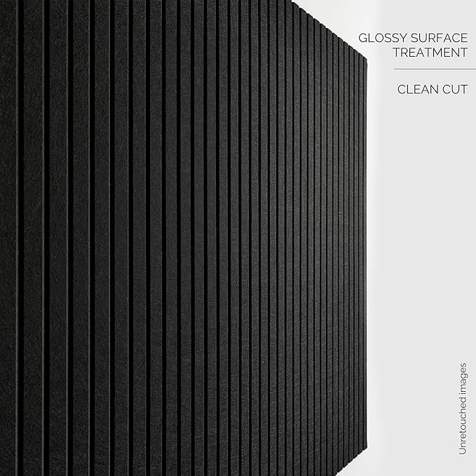 VIVELDA Large Bulletin Board 48"x36" - Office Wall Organizer to Replace your Old Cork Boards for Walls for Office Decor - 12-pack Felt Wall Panels for Use in Home Office Decor, Classroom Decor (Black)
