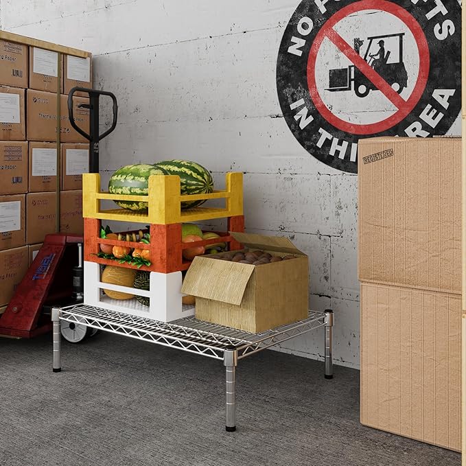 Regal Altair 21" Deep x 30" Wide x 8" Height Wire Shelving Kit | 1-Tier | NSF Commercial Storage Rack Unit