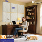 Reverbeon 6 PCS Acoustic Panels, 23.6x23.6 Inch Sound Absorbing Panels, Decorative Acoustic Wall Panels for Recording and Home Studio, Office with Double-Sided Adhesive Tape
