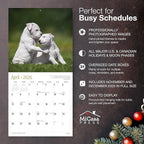 MICASA PRESS Puppies 2026 Wall Calendar 12 Month | 12" x 24" Open | Thick & Sturdy Paper | Holiday Gift | Cute Puppy Dog Calendar 2026